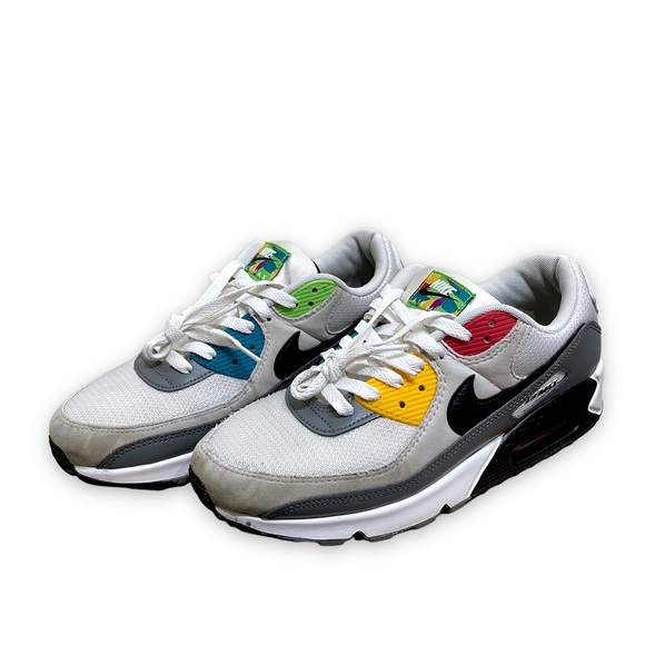 Nike Other - NIKE AIR MAX 90 PREMIUM "PEACE & LOVE" WHITE-BLACK-DUST DM8151-100 Mens Size 10
